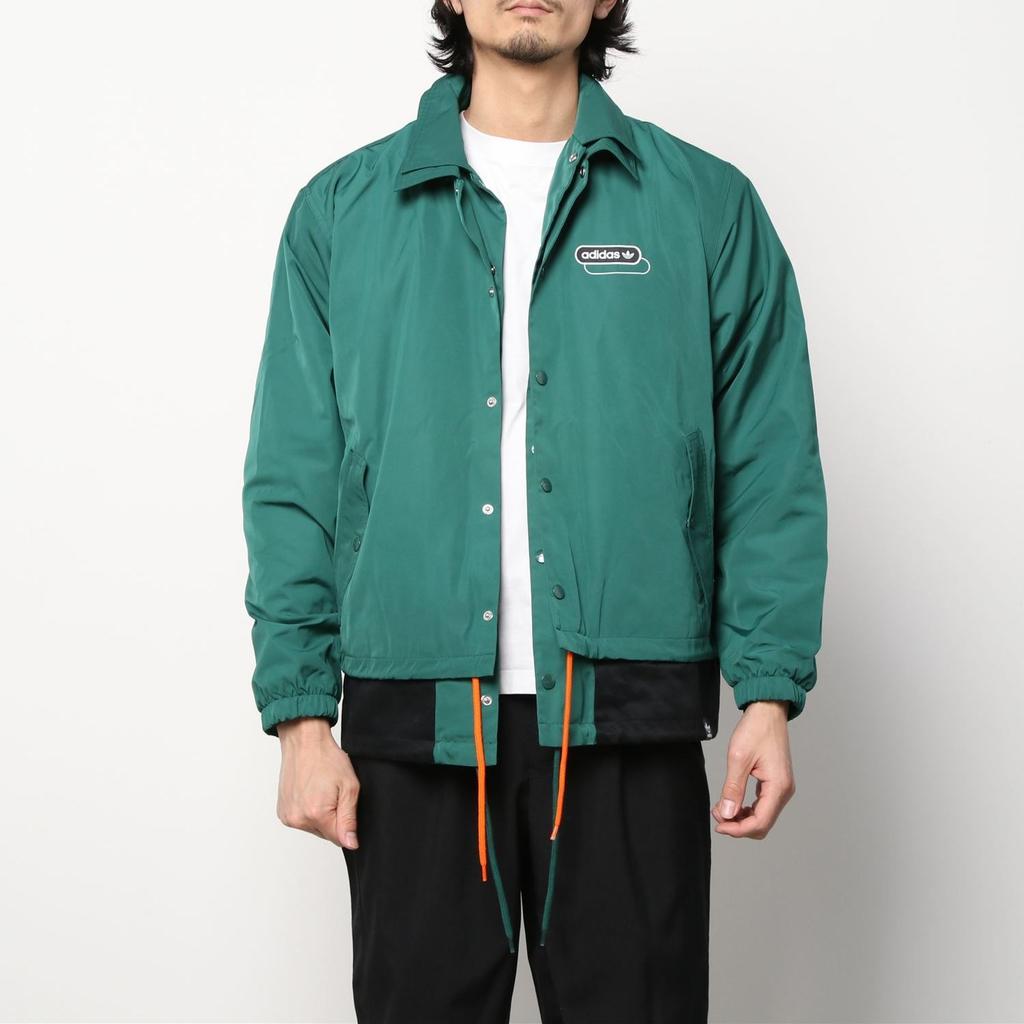 Adidas Trefoil Mr Windbreaker V2 Snap-Button Fleece Sport Jacket Men Outerwear Forest-Green HG7905