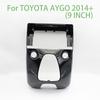 For TOYOTA AYGO 2014+ Car Accessories 9 Inch Fascia Radio Stereo GPS Android Player 2Din Head Unit Panel Dash Tall Frame