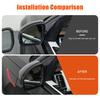 Car Side Rearview Mirror Frame Cover Trim Fit for Land Rover Discovery 4 Discovery 5 Range Rover Sport Vogue 2014-2025 LHD
