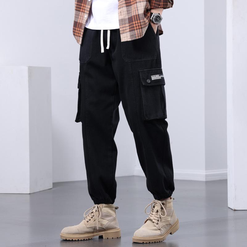 

Весенние мужские прямые комбинезоны большого размера в стиле ретро, ​​свободные повседневные брюки