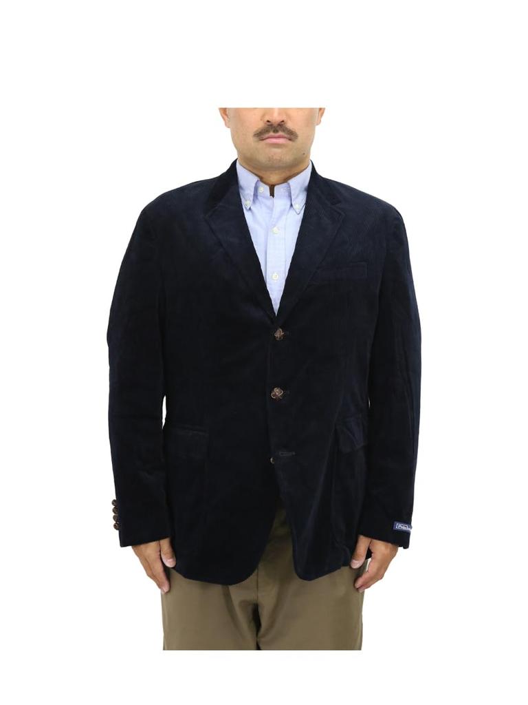 POLO Ralph Lauren Corduroy Sport Regular Size 01010035 Men's Coat/Jacket/Blazer, Length, 40R, Navy, [Used]