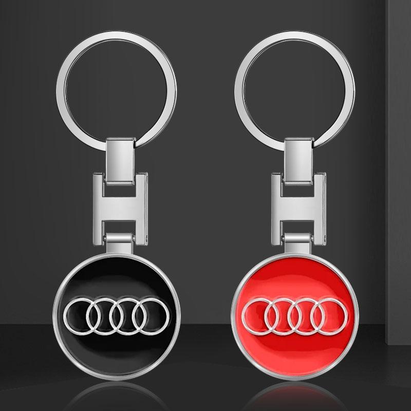 Car Keychain Car Emblem Gift with Key Ring Auto Accessories for Audi C7 C6 C5 B5 B6 B7 B8 B9 D3 Q3 Q5 Q7 TT A1 A3 A4 A5 A6 A7