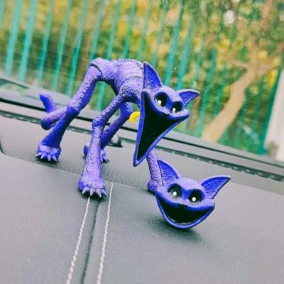Uśmiechnięty Stworek Kotek Sen Figurki Czas Maku Fioletowy Kot Rzeźba Figurki Anime Statuetki Dekoracja Salonu Akcesoria Biurkowe