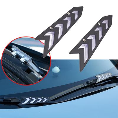 Pair of Car Windshield Wiper Spolier Wiper Aid Protector Separator Presser Universal for Scraping Water In Rain