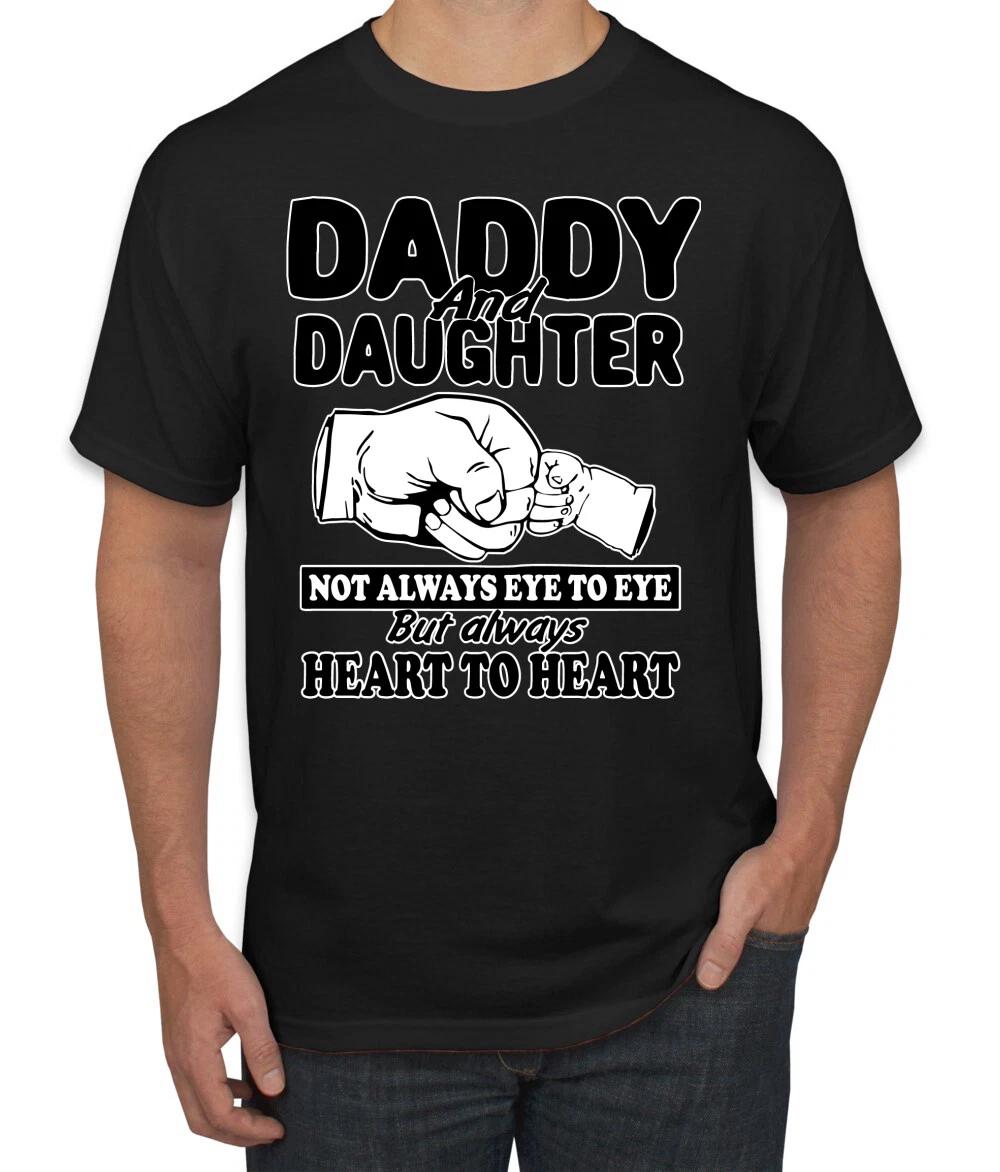 Dad  Daughter Always Heart To Heart Fathers Day Men T- Shirt XL