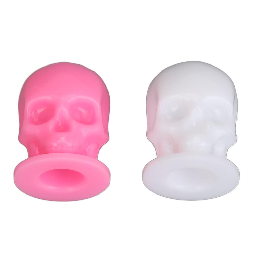 400 buc cupe de cerneală pentru tatuaje în formă de craniu, bază stabilă, de unică folosință, cupe de pigment microblading îngroșate