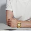 Stainless Steel Men's Wristwatch Waterproof Simple Fashion with Night Glow Pointer Calendar Display Male Watches