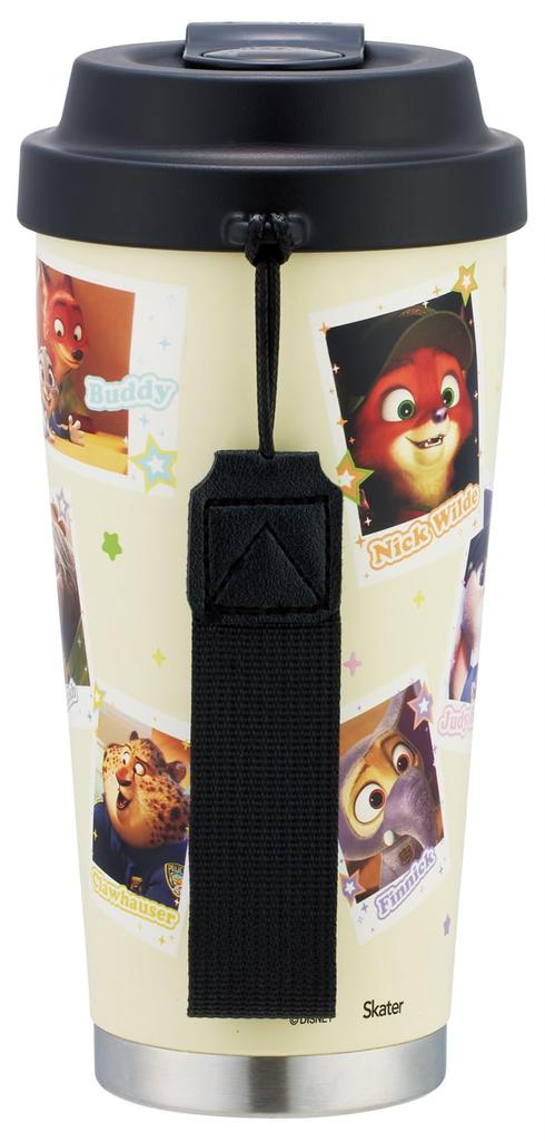 Skater Stainless Steel Easy Mug Bottle Tumbler Disney Zootopia Final Frame 480ml, Insulated, STEM5-A