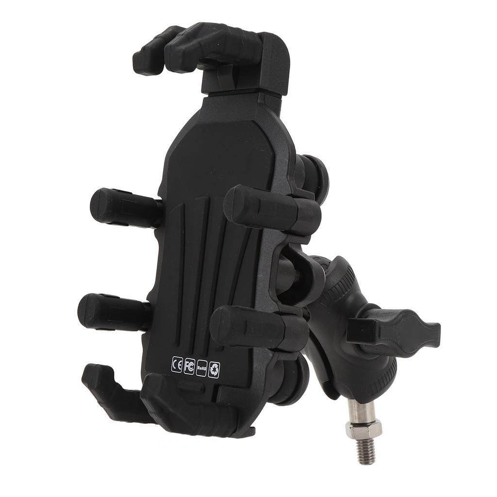 Motorcycle Fork Stem Phone Mount with Vibration Dampener High Speed Secure Lock Adjustable Mount for 4.9 to 8.1in