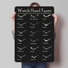 Uhrzeiger-Typen Blechposter Maßgeschneiderte Retro-Wandkunst Vintage-Metallschilder für Zimmer Schlafzimmer Dekoration Wohnkulturartikel Männerhöhle