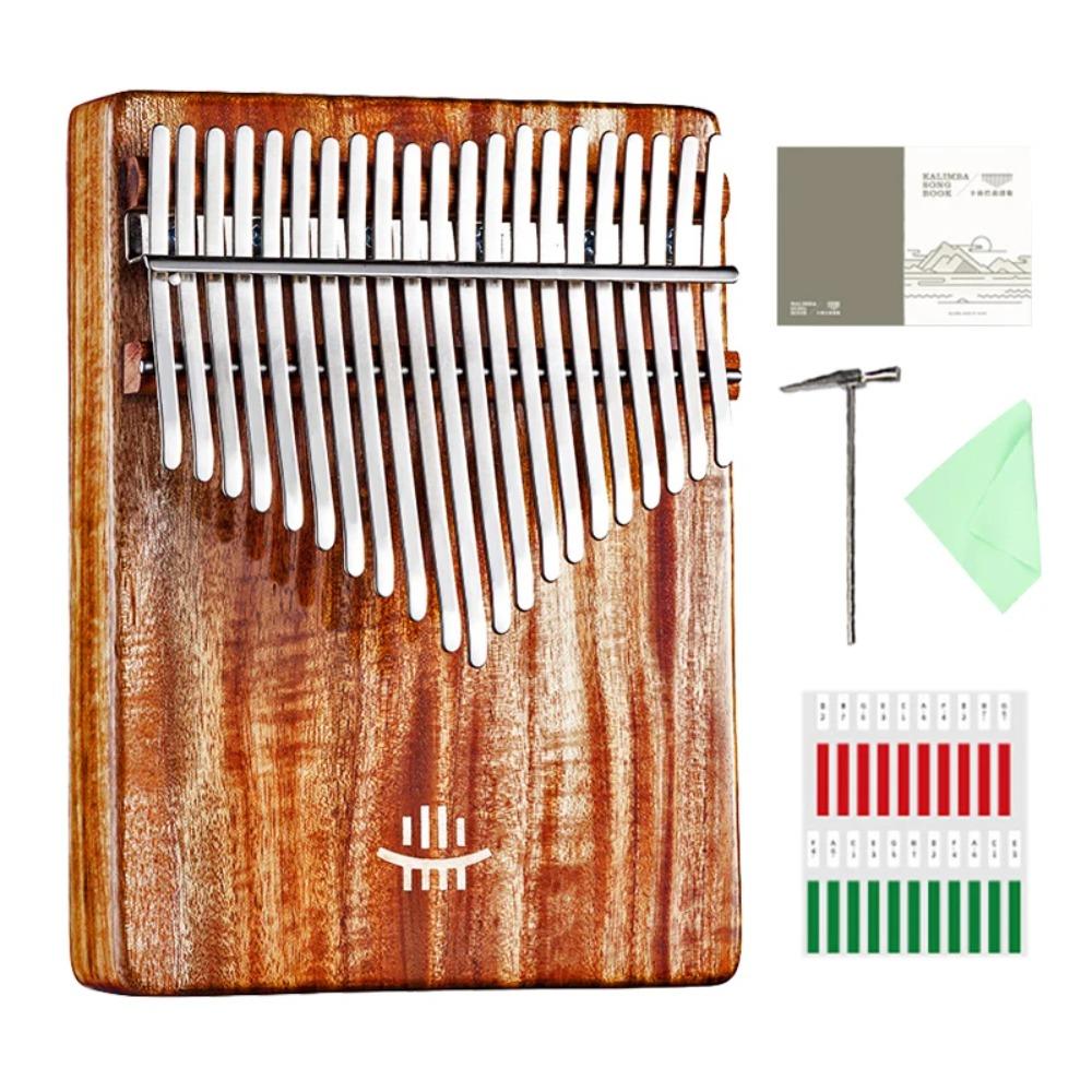 Kalimba 17 Keys with Hole 21 Keys Kalimba Full Solid Wood Thumb Piano Musical Instrument Professional Mbira For Beginners