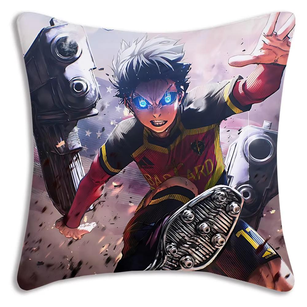 Anime Blue Lock Pillow Covers Cartoon Sofa Living Double-sided Printed Square Pillow Bedroom Room Decoration Pillowcase Gift