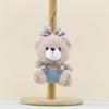 Adorable Bear Cartoon Plush Keychain With Pp Cotton Filling For Decor Bag