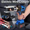 Hydraulic Crimping Tool SL-240 90KN Electric Wire Crimper Cable Crimping Pliers with Battery, Handheld Electric Hose Crimper