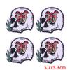 10Pcs Punk Skull Iron On Patches for Clothing - Gothic Headphone Mushroom Embroidered Patches On Clothes Jackets DIY Decor