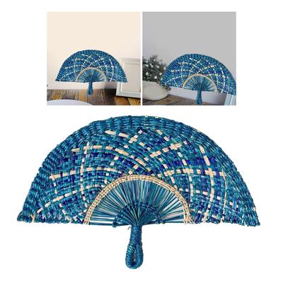 Traditionelle Strohfächer Wanddekorationen zur Sommerkühlung Wanddisplay und Geschenke