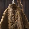 Johnature Women Vintage Winter Zipper Jackets Turtleneck Solid Color Long Sleeve Patchwork Pockets Casual Jackets Coats