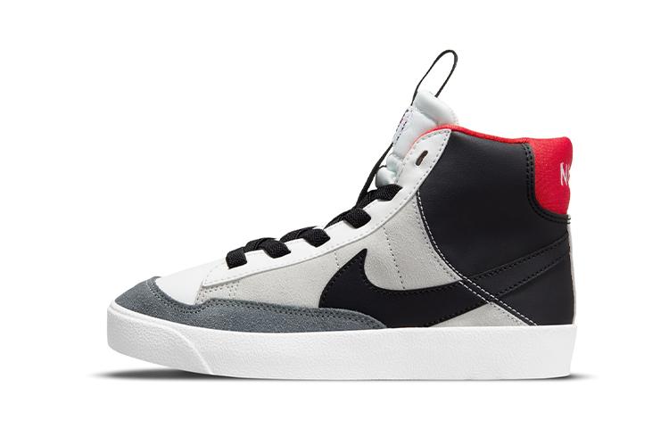 

Nike Blazer 77 SE D Support Mid top Skateboard Shoes Black Gray White Children Aged 3 7 Years Old DH8641-100 28