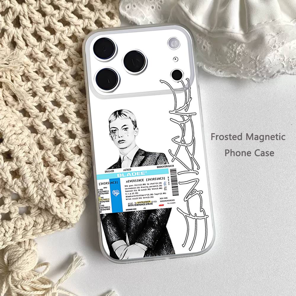 B-Bladee 333 Album ART Phone Case For iPhone 17,16,15,14,13,12,11 Pro,Max,Plus,Mini,Air,E Magnetic Frosted Clear iPhone17promax