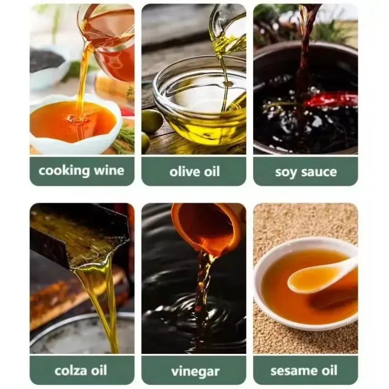 2025 NEW NEW 1pcs 200ml Oil Spray Bottle Kitchen BBQ Cooking Olive Oil Dispenser Camping Baking Empty Vinegar Soy Sauce Sprayer for Oil