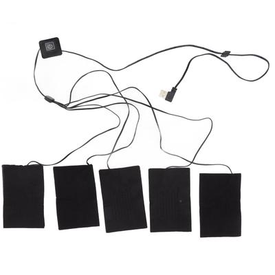 Almofada de Aquecimento Elétrico para Roupas Macia Resistente ao Desgaste Flexível Fibra Composta Folha de Aquecimento USB Aquecedor Elétrico de Tecido Com