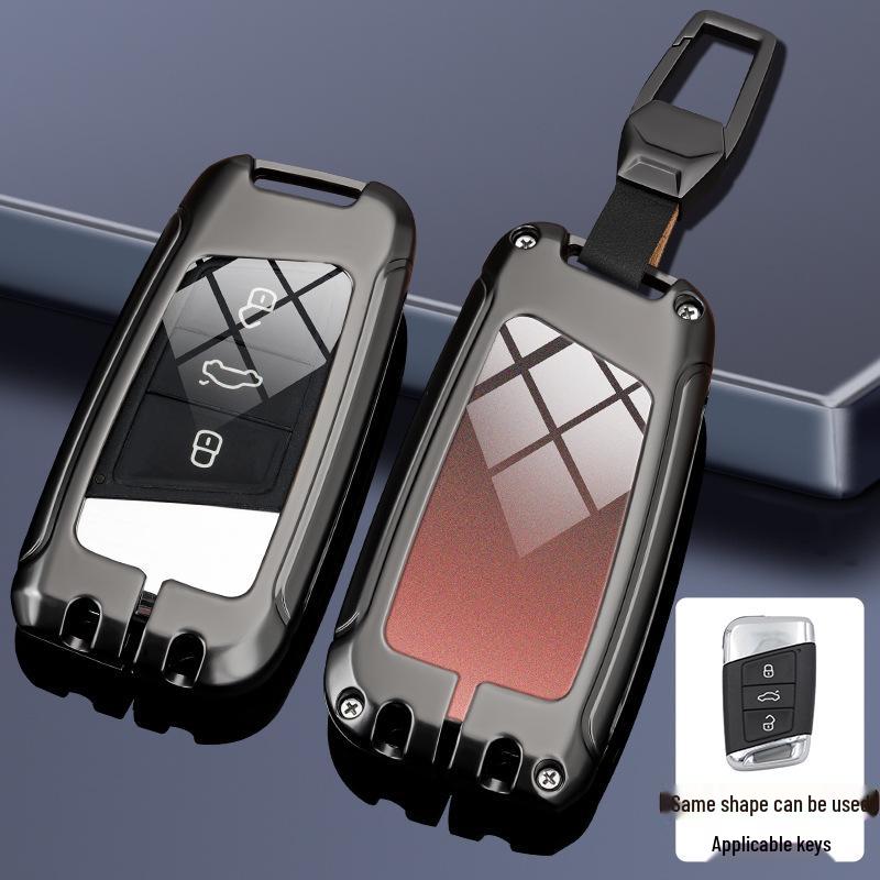 Compatible Key Case for Volkswagen Cars: 24 Sagitar, Bora, Golf 7, Tiguan L, Tayron, Yi, Magotan, and 23 Model CC.