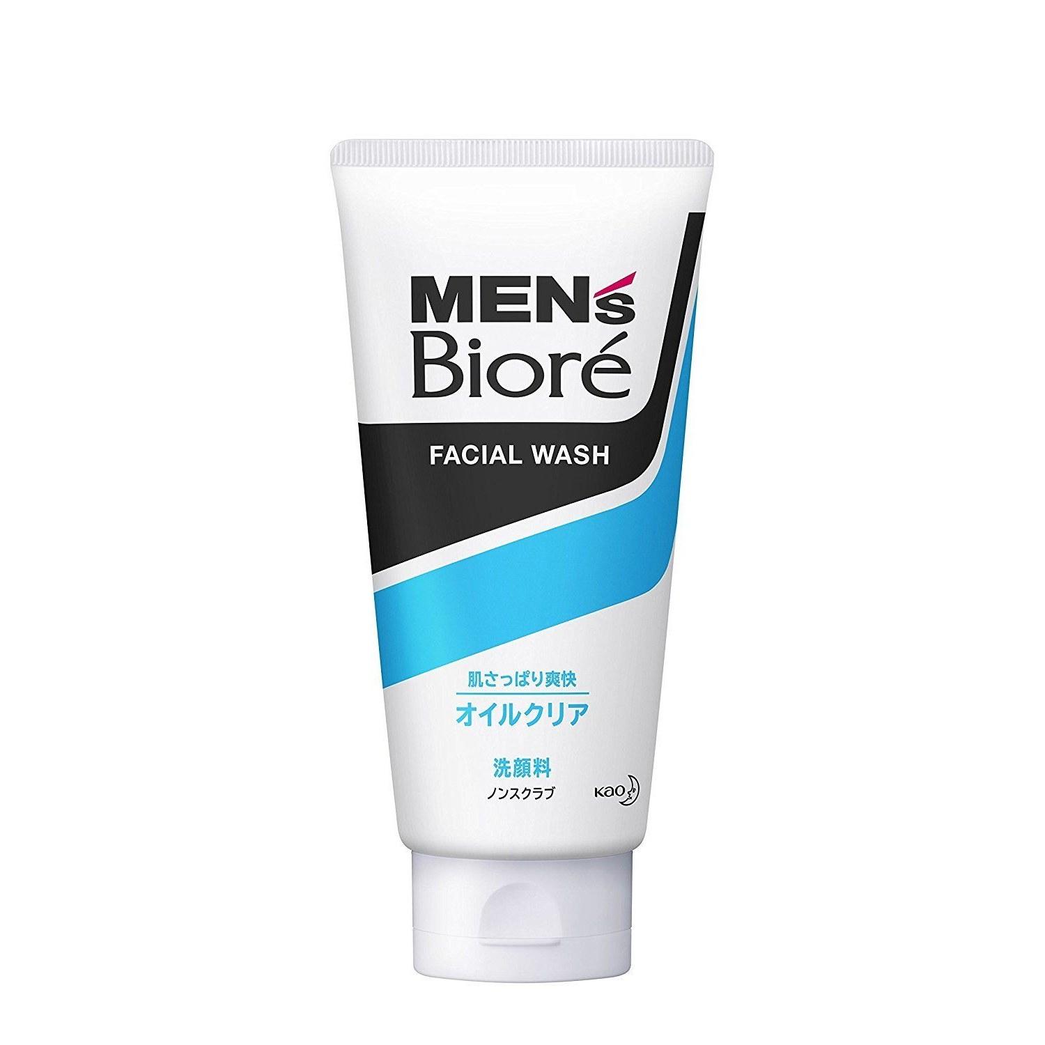 Kao Mens Biore Deep Oil Clear Facial Wash 130g 5 pieces set