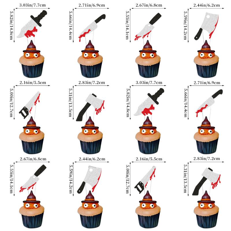 Halloween Disposable Tableware Set - Horror Bloody Handprint Design (Plates + Cups + Napkins), Home Party Table Decoration