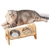 Elevated Adjustable Dog Bowl Stand With 2 Stainless Steel Bowls Raised Pet Feeder For Small Puppies Cats Non Slip Sturdy Feeding