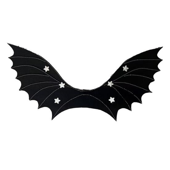 Gothic Bat Wing Unisex Strap-On Witch Dress Up Wing Halloween Party Bat Devil Wing for Cosplay Costume Accessories