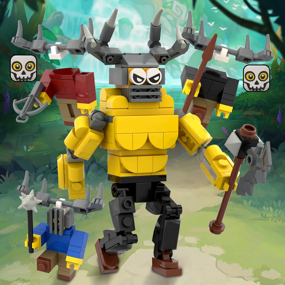 2026 New 99 Night in Forest Action Figures Building Blocks Full Fantasy Animal Model Kids STEM Assemble Toys for Kids Xmas Gift