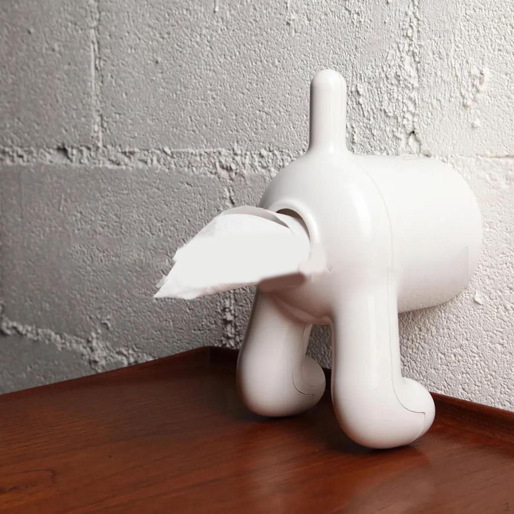 Dog Tissue Holder Dispenser Gift Home Decoration Organizer Toilet Paper Stand