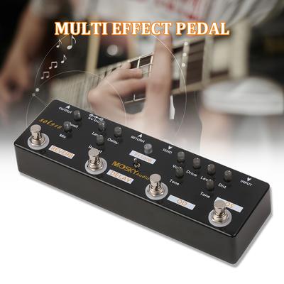 MOSKY Audio SOL918 5 In 1 Multi Effect Pedal Combined Effect Guitar Pedal True Bypass Multi In One Combined Effect