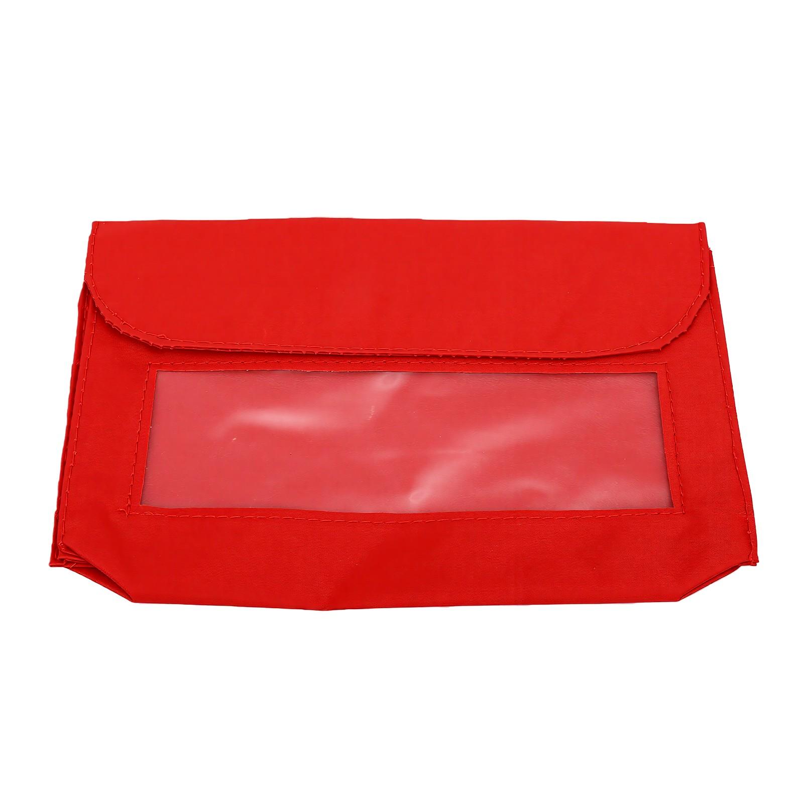 Poches de Rangement Magnétiques Tissu Oxford Polyvalente Tableau Blanc Pochette Magnétique Pour l'Organisation de la Salle de Classe Rangement à Domicile rouge