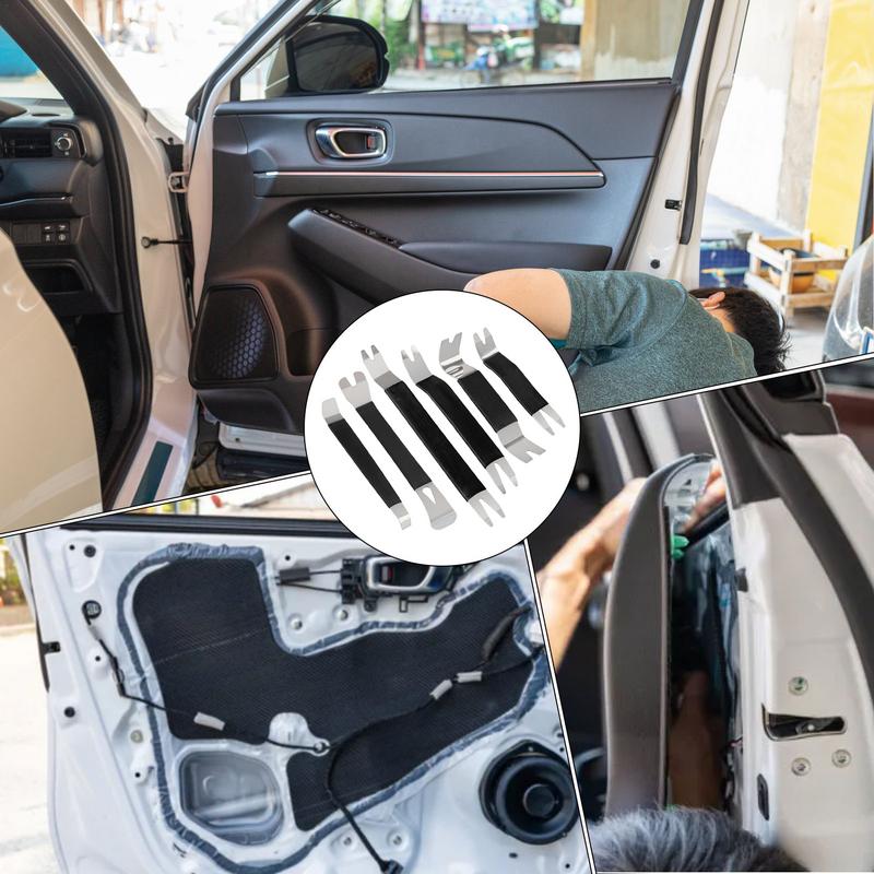 Trusă de scule pentru îndepărtarea garniturii auto, 6X, instrument profesional pentru îndepărtarea panourilor de ușă, instrument de levier fără zgârieturi, scule auto pentru caroserie, panouri de uși audio