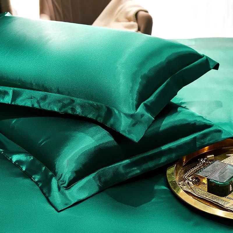 2PCS 100% Pure Real Silk Pillowcase Natural Mulberry Pillow Case