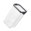 Square Dry Food Storage Container 1300ml Clear Sealed Jar Airtight Food Container  Kitchen