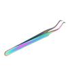 Lash Tweezers Accurate Clamping Stainless Steel Professional Eyelash Extensions Tweezers Curved