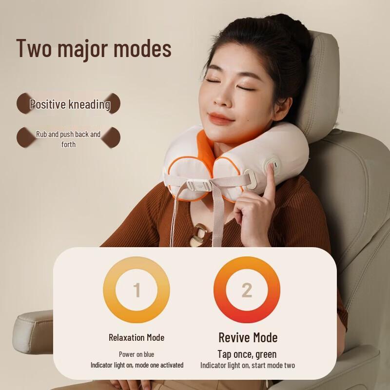 HEZHENG Portable U-Shaped Neck Massager CN plug (adapter included)