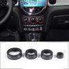Black Alloy Air Conditioner Switch Knob Cover Trim Ring for BMW MINI COOPER 14+