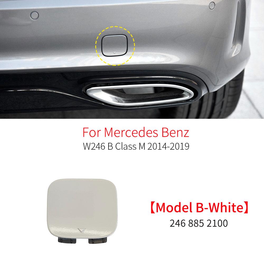 Car Rear Bumper Tow Hook Cover Cap Replacement Accessory Black White For Mercedes Benz B Class W246 B180 B200 B220 2014-
