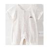 Pure Cotton Newborn Short Sleeve Summer Romper Pajamas - Boneless and Breathable for Crawling.