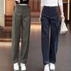 Women's Plus Velvet Thickened Workwear Pants - Winter/Spring Casual Long Pants 2025 New Style
