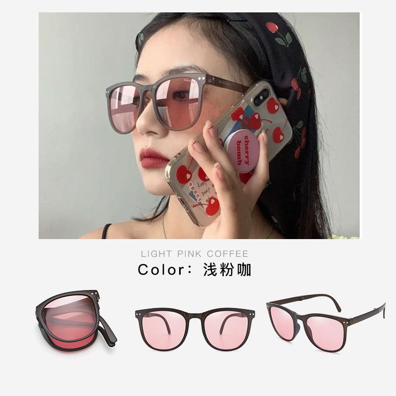 

2025 UV Protection Live Sunglasses Lightweight Spring Legs Folding Polarized Sunglasses for Women Summer розовый