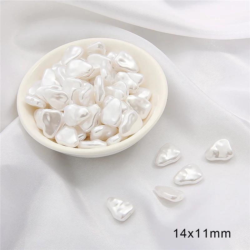 Irregular ABS Imitation Pearls Beads Acrylic Loose Beads for Jewelry Making DIY Necklace Earrings Hairclip Bracelet Necklace