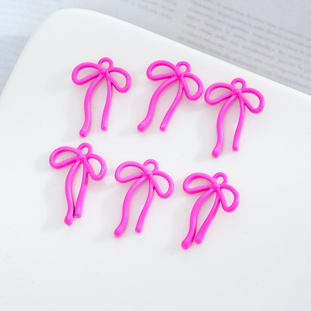 Alloy Streamer Bow Pendant Pendant Jewelry Diy Handmade Bracelet Necklace Pendant Accessories Material