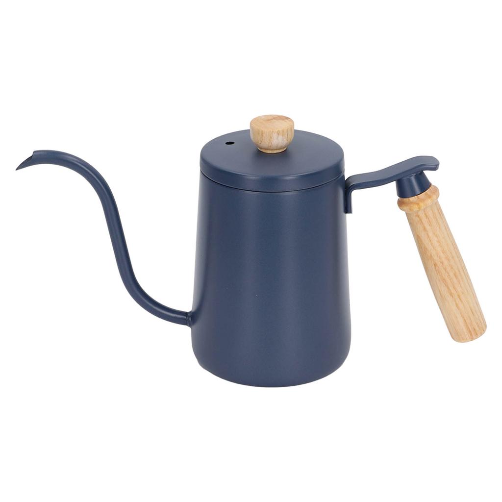 Kaffee Übergießen Wasserkocher 600ml 304 Edelstahl Schwanenhals Auslauf Holz Griff Schwanenhals Wasserkocher für