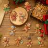 Christmas Wooden Gingerbread Man Pendant Merry Christmas Decor for Home 2026 Xmas Tree Hanging Ornament Navidad Natal New Year