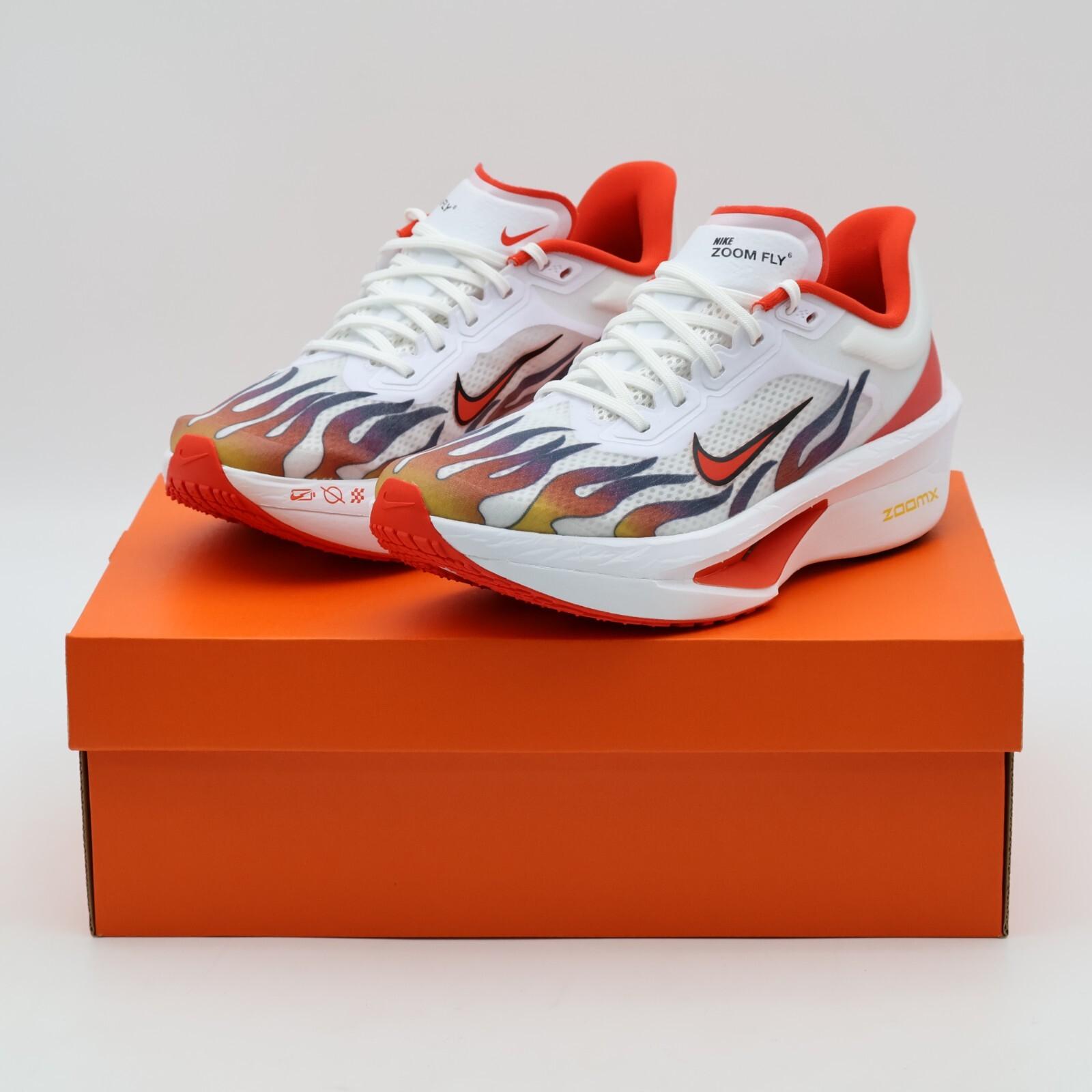 HQ3498-100 Nike Zoom Fly 6 PRM White Black University Red Habanero Red (Men s) 7.5
