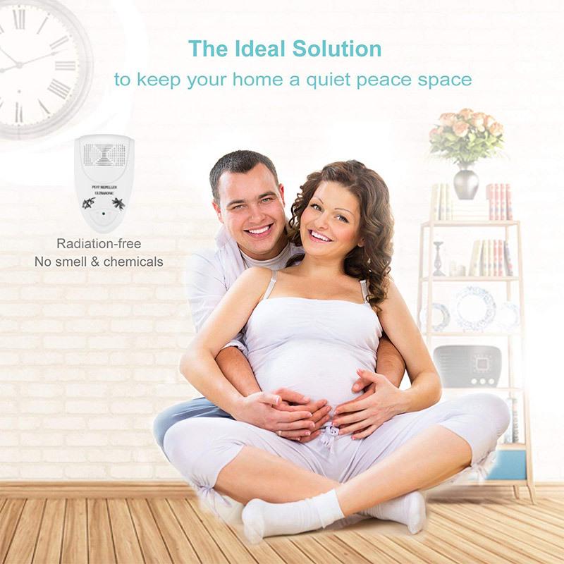 Ultrasonic Pest Repeller: Multi-Frequency Mosquito, Insect, Cockroach, and Rat Device